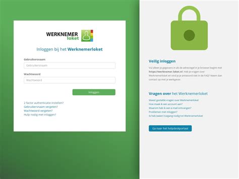 loket werknemer inloggen.